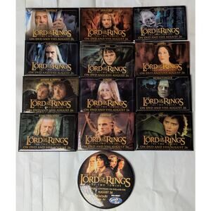 Lord Of The Rings: The Two Towers Movie Promo Pin Set 12 Character Plus 1 Button